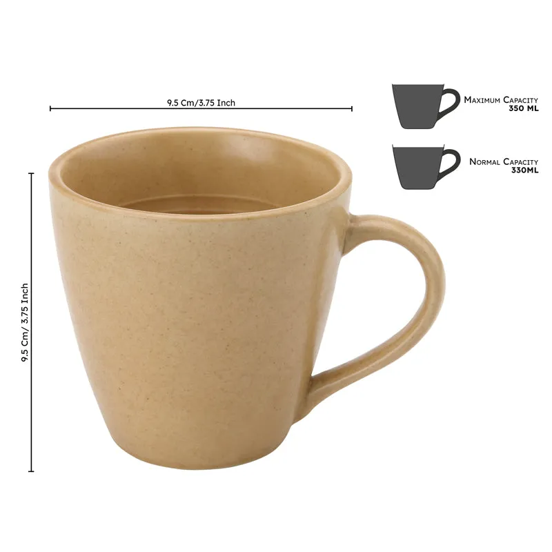 Tassa Ceramic Coffee Mug (350 mL Each) - Set of Six media 8