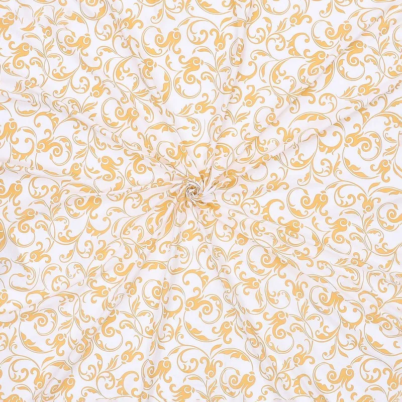 Monte Carlo Amrit Paisley Cotton Bedsheet (Yellow) - 104 TC media 9