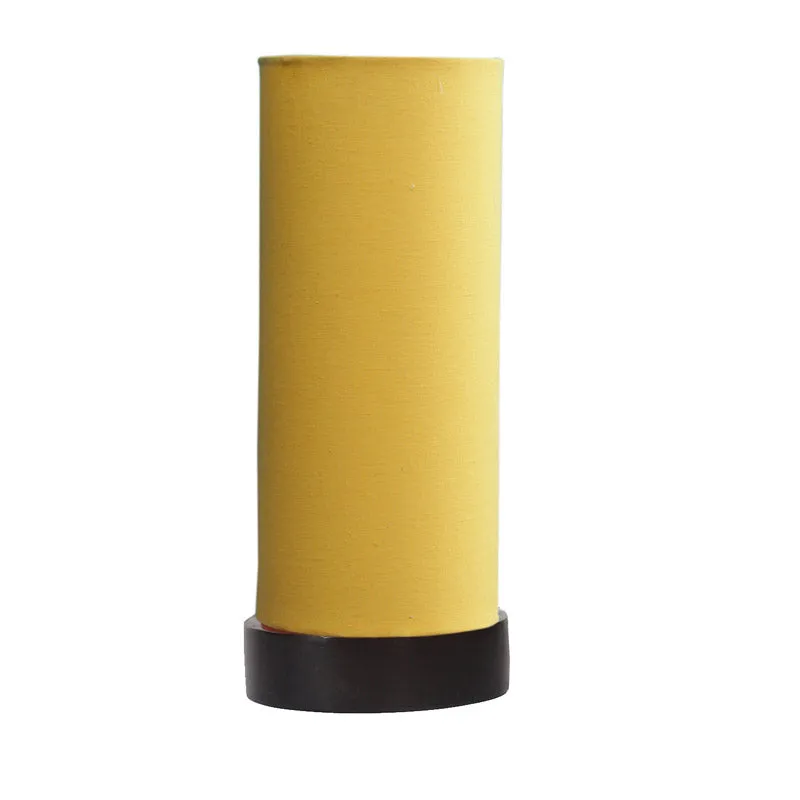 Mirza Tower Wooden Table Lamp - Yellow,Black media 4