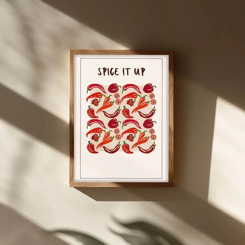 Spice it Up Archival Canvas Wall Art - Brown media 3