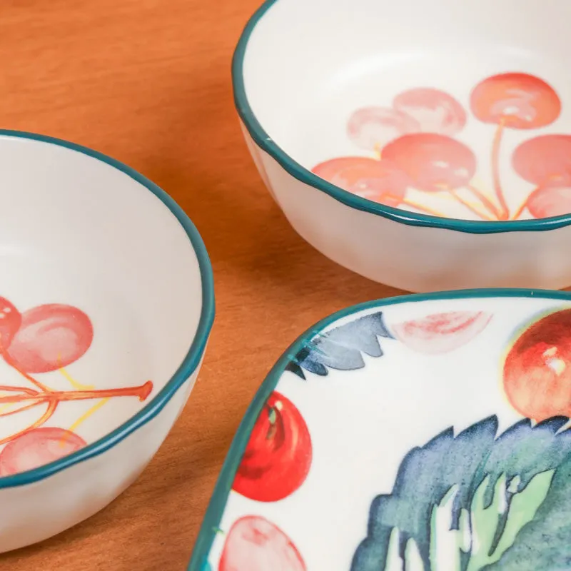 Coral Charm Porcelain Platter - Four Piece Set media 6