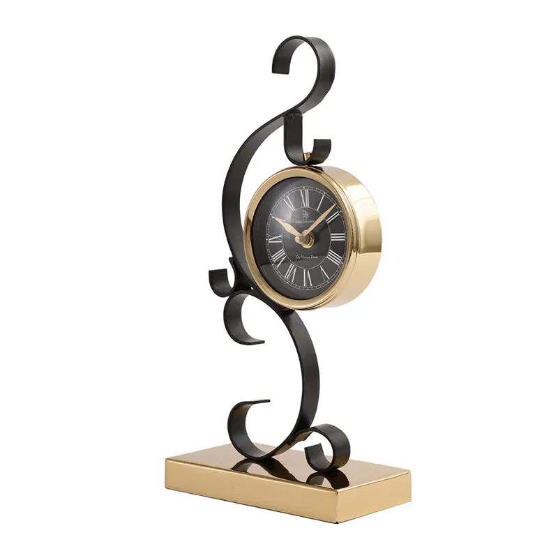 Miami Table Clock - Gold media 4