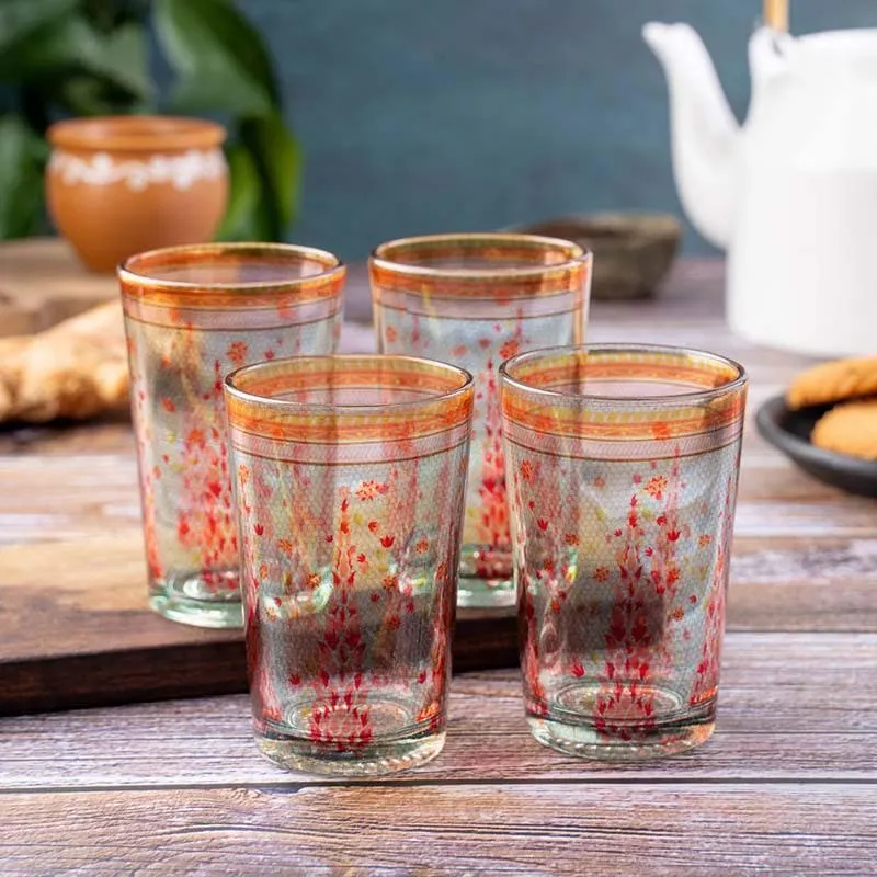 Babur Charbagh Inspired Chai Glass - Set of Four media 1
