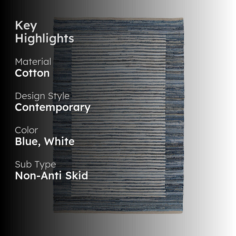 Natte III Handwoven Cotton Rug media 2
