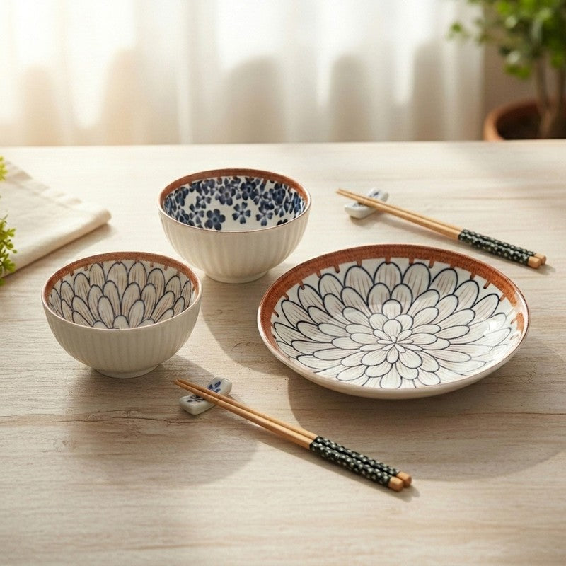 Kasturi Dinner Set With Chopsticks - 5 Piece Set media 4