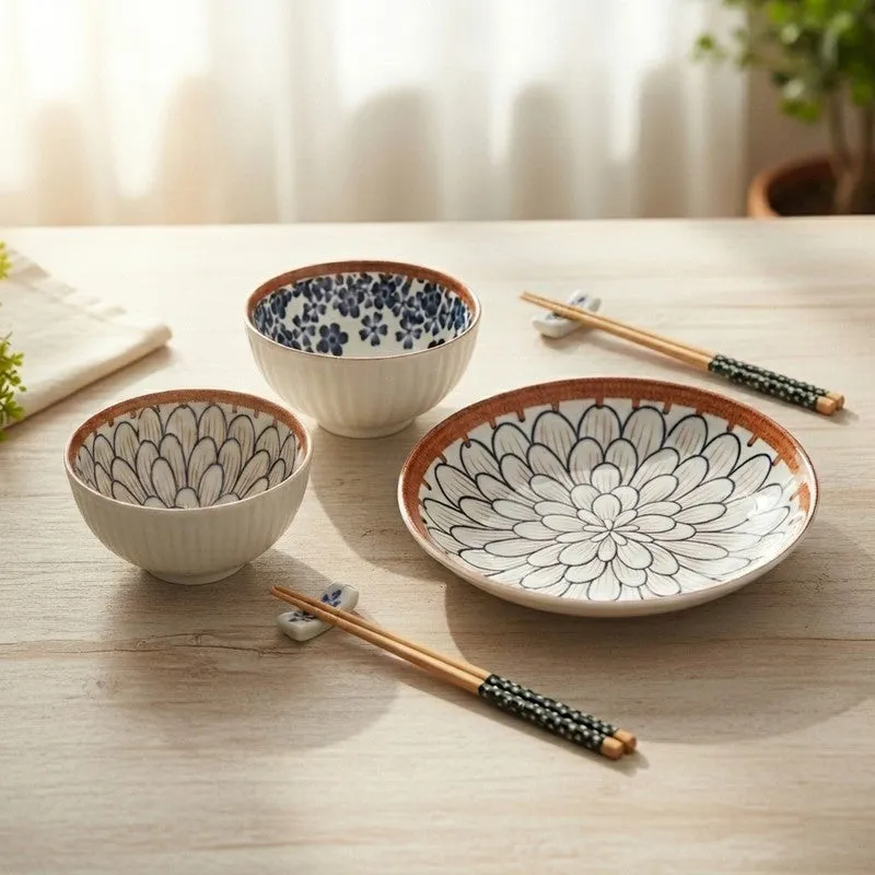 Kasturi Dinner Set With Chopsticks - 5 Piece Set media 4