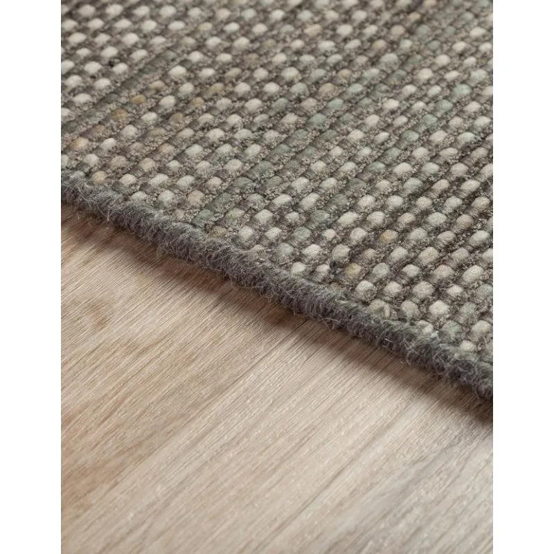 Lasumi Hand Woven Wool Rug - Dark Grey media 6