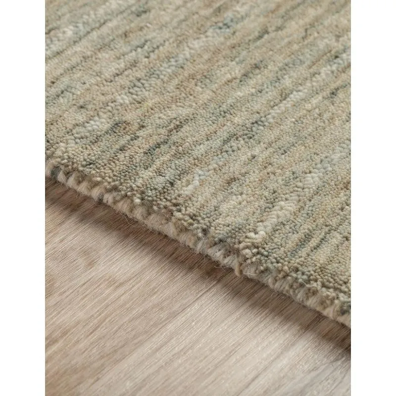 Leyla Hand Woven Wool Rug - Olive media 6