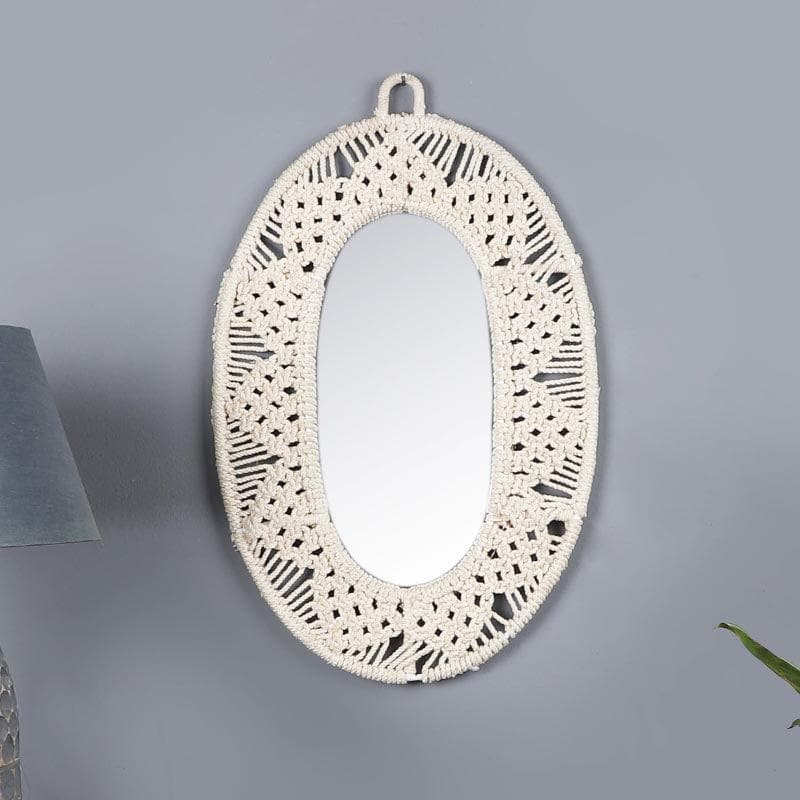 Soulfully Boho Macrame Wall Mirror media 2
