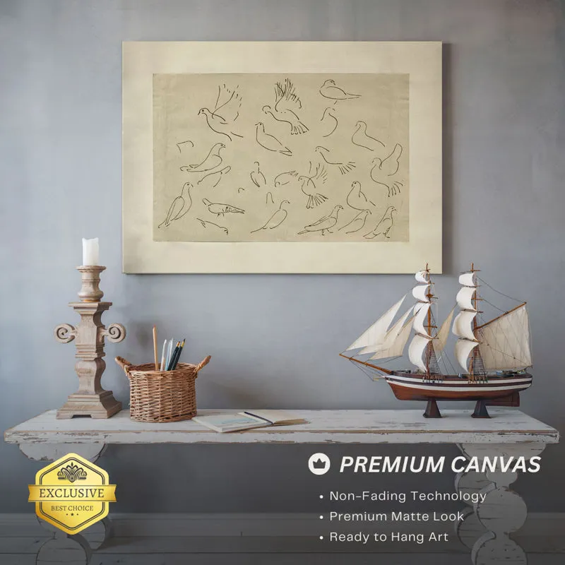 Etched Birds Wood Wall Art media 5