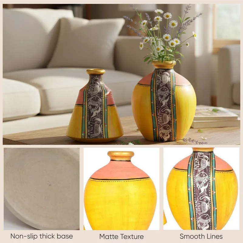 Zainab Terracotta Vase - Two Piece Set media 7