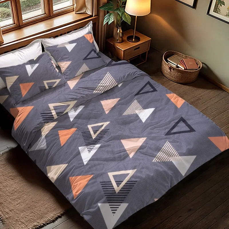 Calm Angle Glaze Cotton Bedding Set (330 Gsm) - Four Piece Set media 3