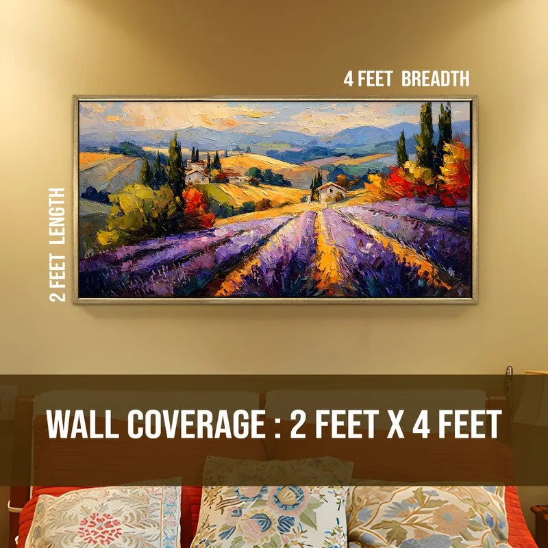 Pastoral Calm Canvas Wall Painting With Frame media 8