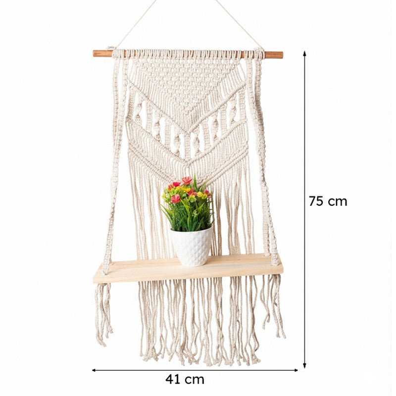 Jagger Macrame Wall Shelf media 6