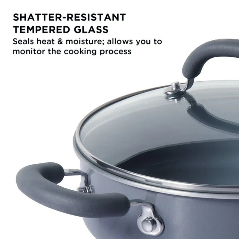 Meyer Ceramic Coated Kadhai With Lid - 2850 mL media 11