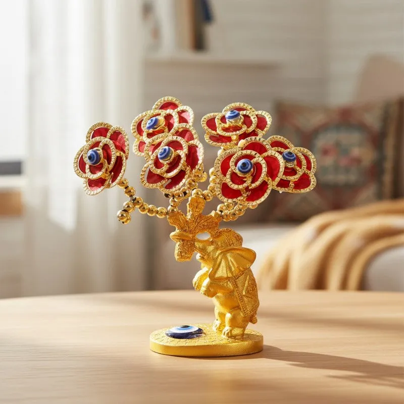 Sapphire Evil Eye Tree Resin Showpiece media 1