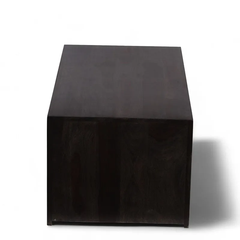 Borvon Sheesham Wooden Center Table - Black media 7
