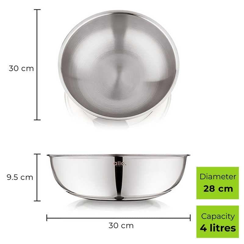 Tobie Stainless Steel Mixing Bowl - 4000 mL media 5