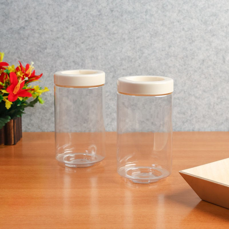 PureSeal White Clear PET Container (1000 mL Each) - Set Of Two
