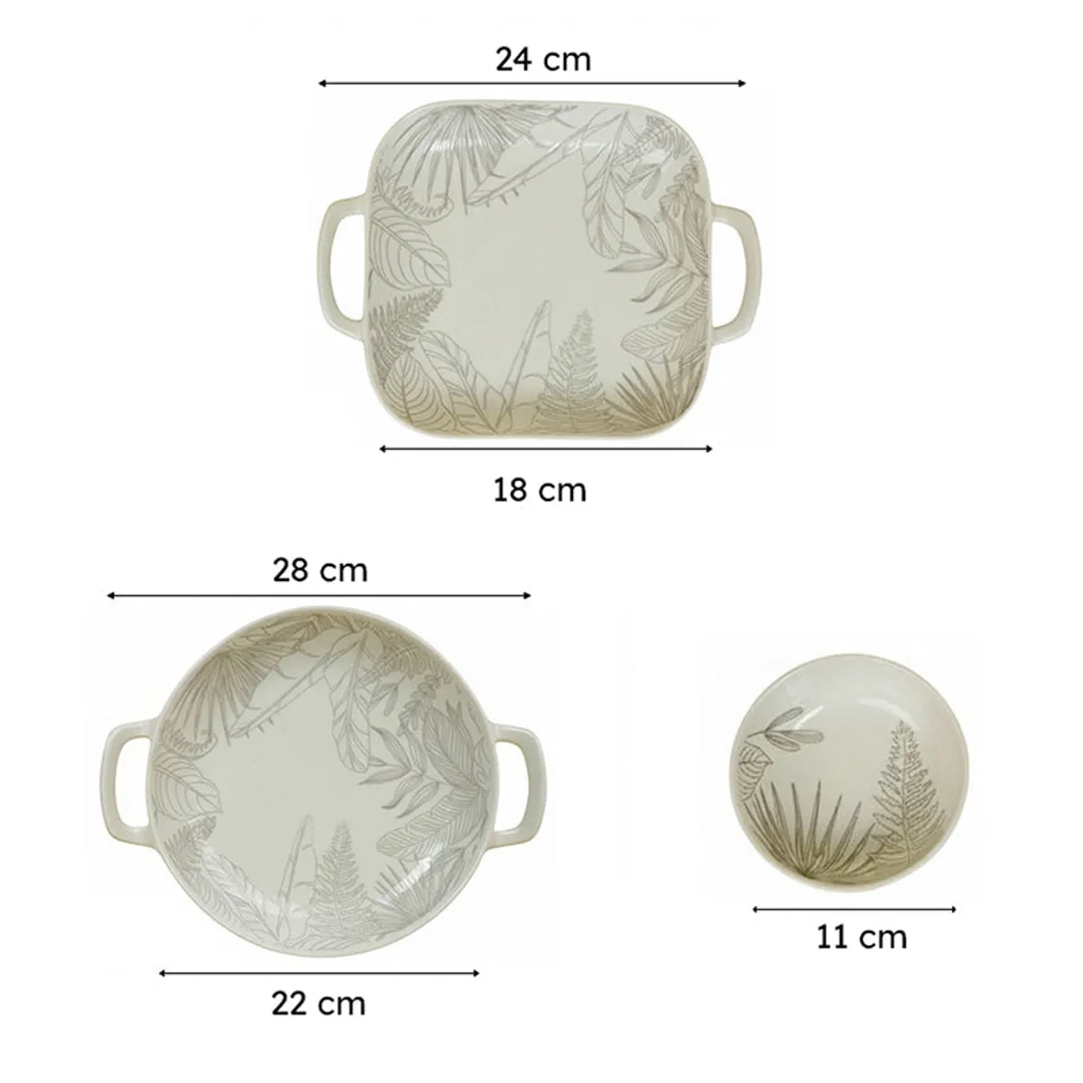 Celene Porcelain Serving Set - Four Piece Set - 9