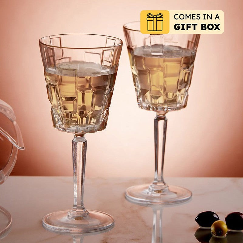Nivaro Wine Glass(280 mL) - Set Of Two