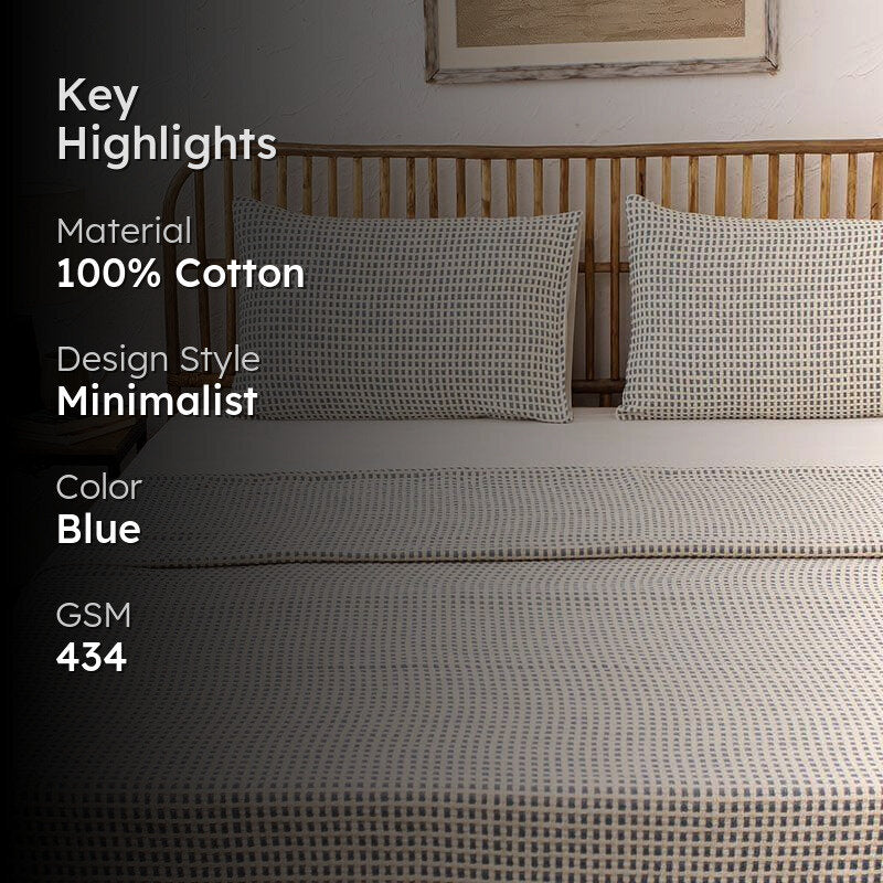 Girnar Bedcover - Dark Blue media 2