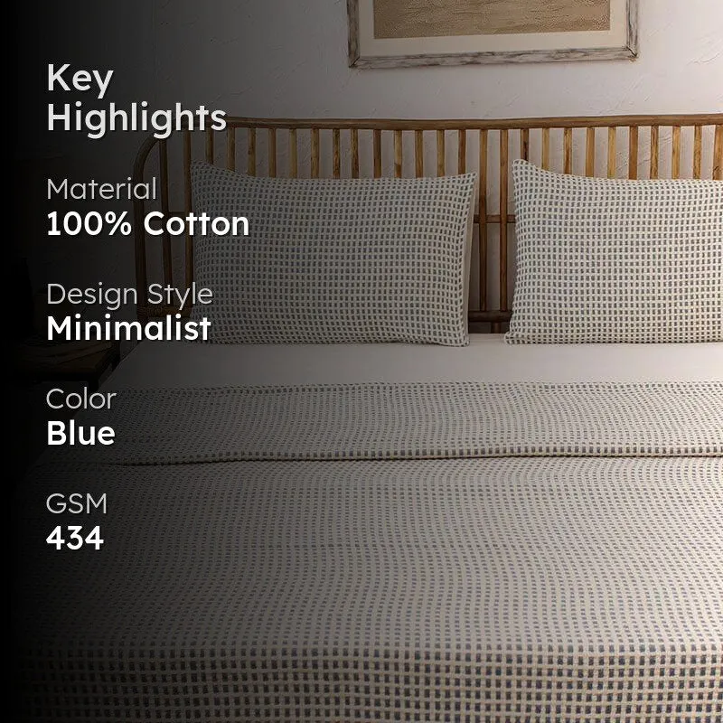 Girnar Bedcover - Dark Blue media 2