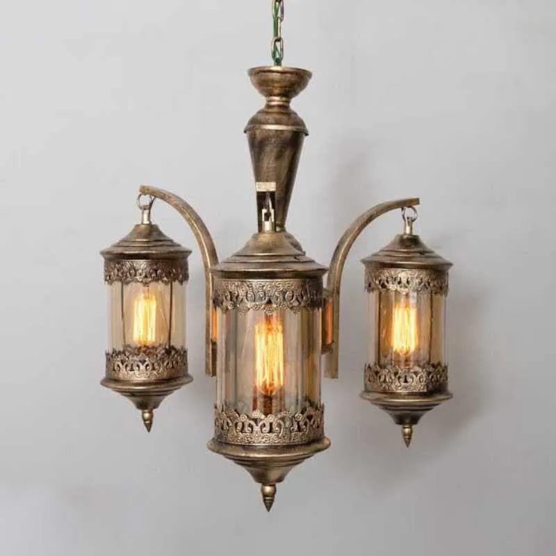 Ornate Farola Chandelier - Three Lights media 5