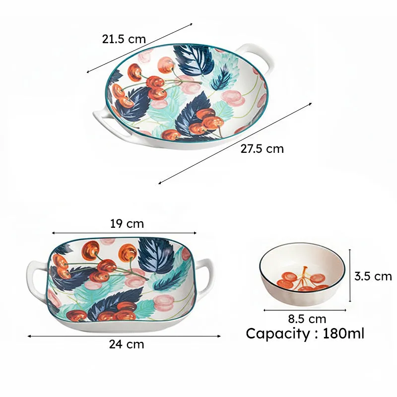 Floral Fest Porcelain Platter - Four Piece Set media 7