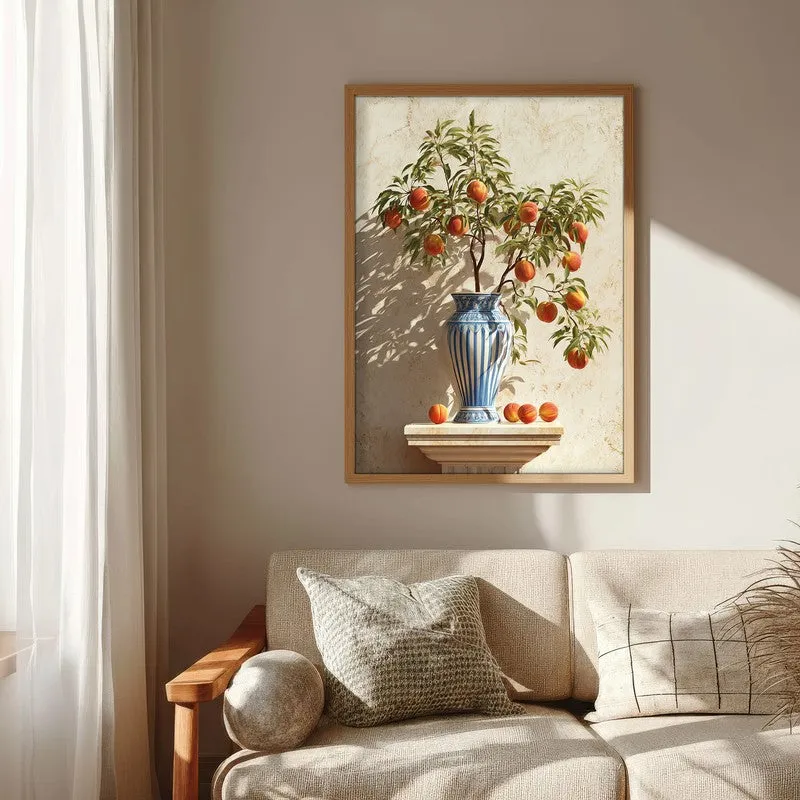 Soft Shadow Play Canvas Wall Painting - Brown Frame media 6