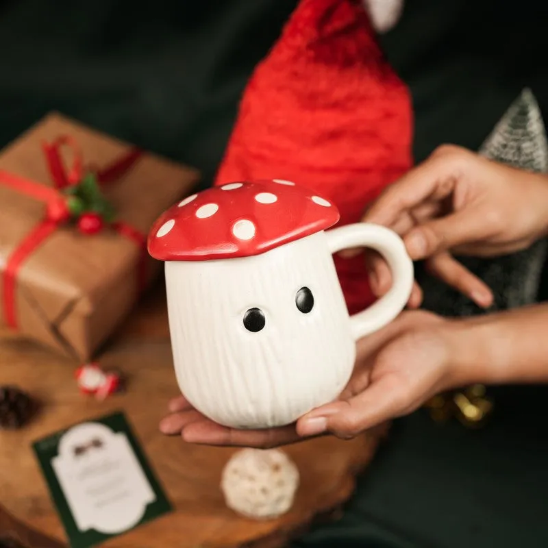 Merry Ceramic Coffee Mug (270 mL) - Two Piece Set media 5