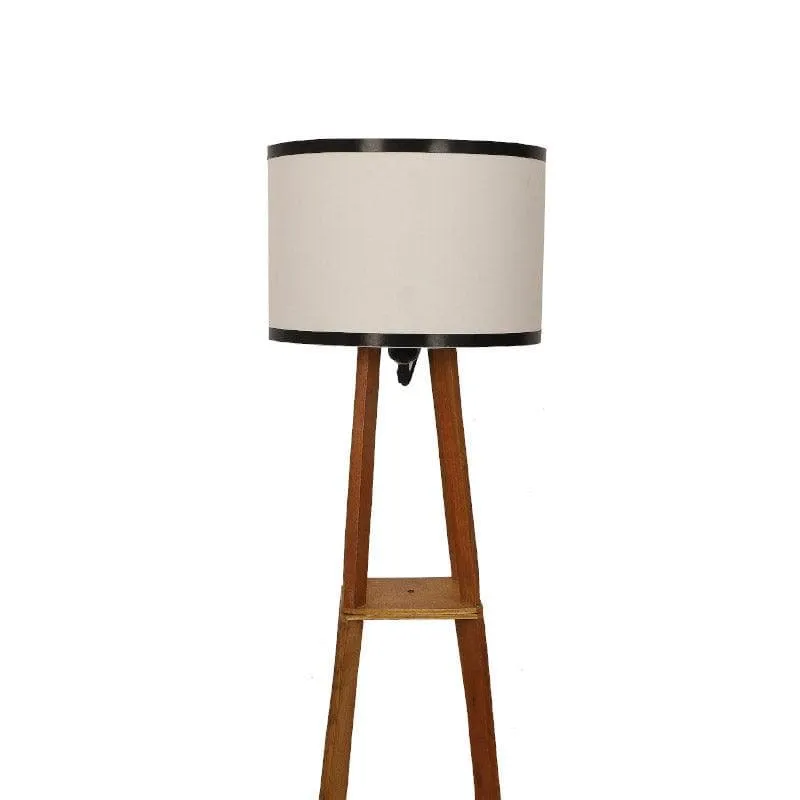 Blace Netima Floor Lamp With Shelf - White media 5