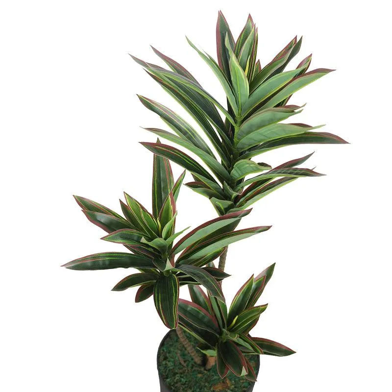 Infinite Leaves Artificial Plant With Black Plastic Pot media 7