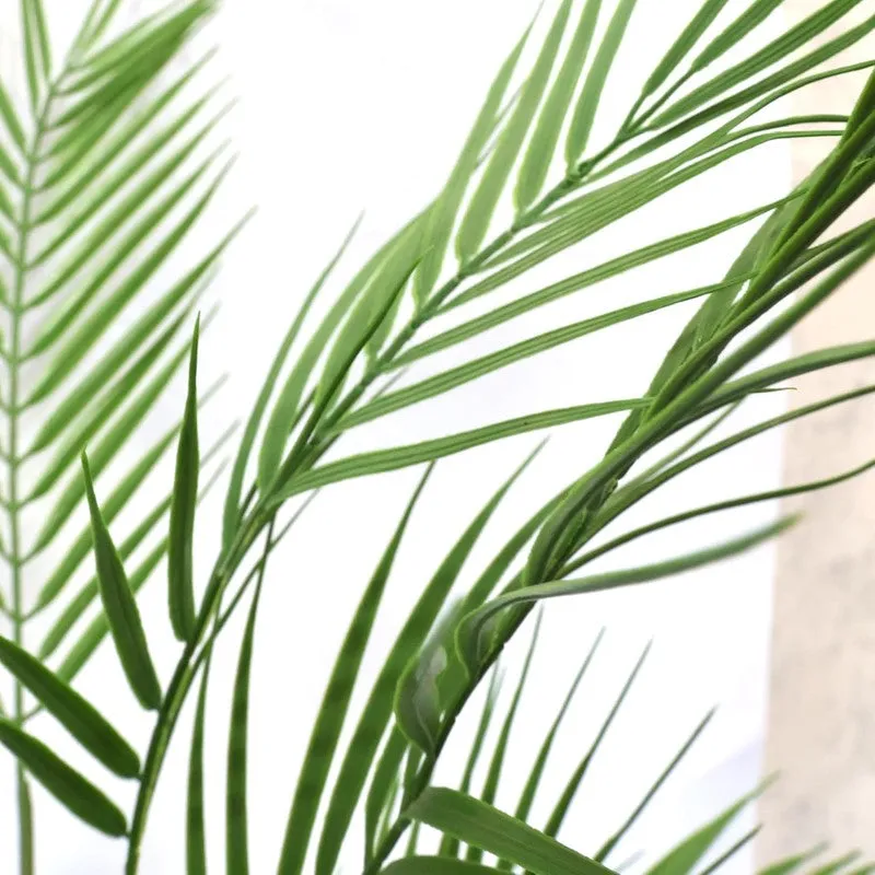 SilkaLeaf Areca Palm Artificial Plant With Black Plastic Pot - 3.9 Feet media 7