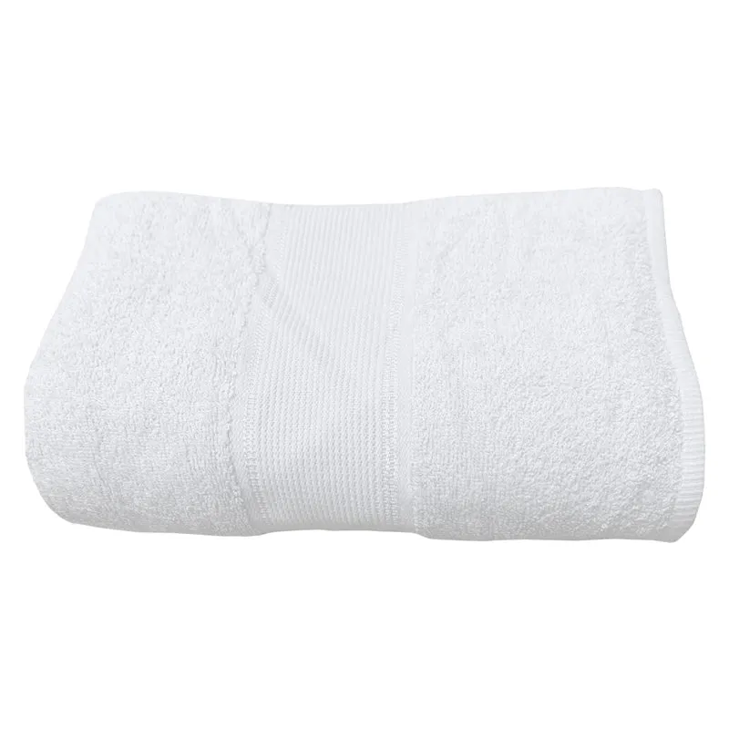 Aura Cotton Bath Towel - White media 3