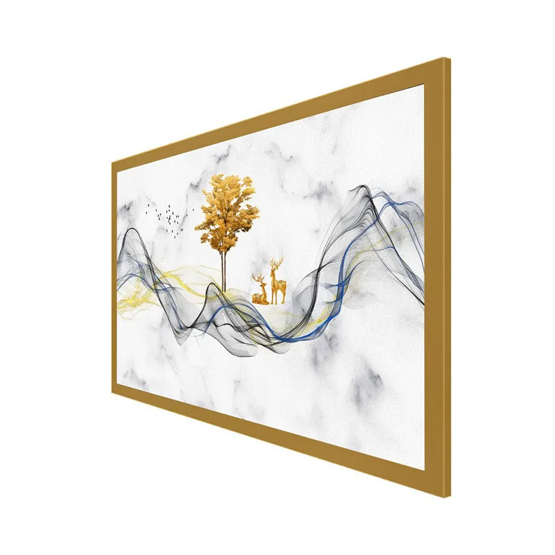 Skye Abstract Canvas Wall Painting media 4