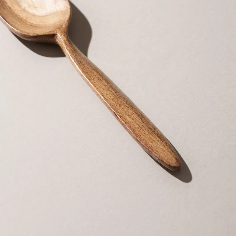 Tangra Handcrafted Mango Wood Serving Spoon media 3