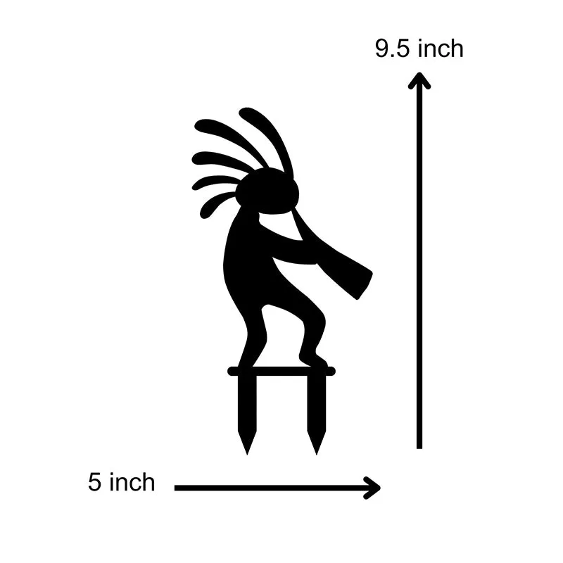 Kokopelli Garden Stake - Set Of Four media 3