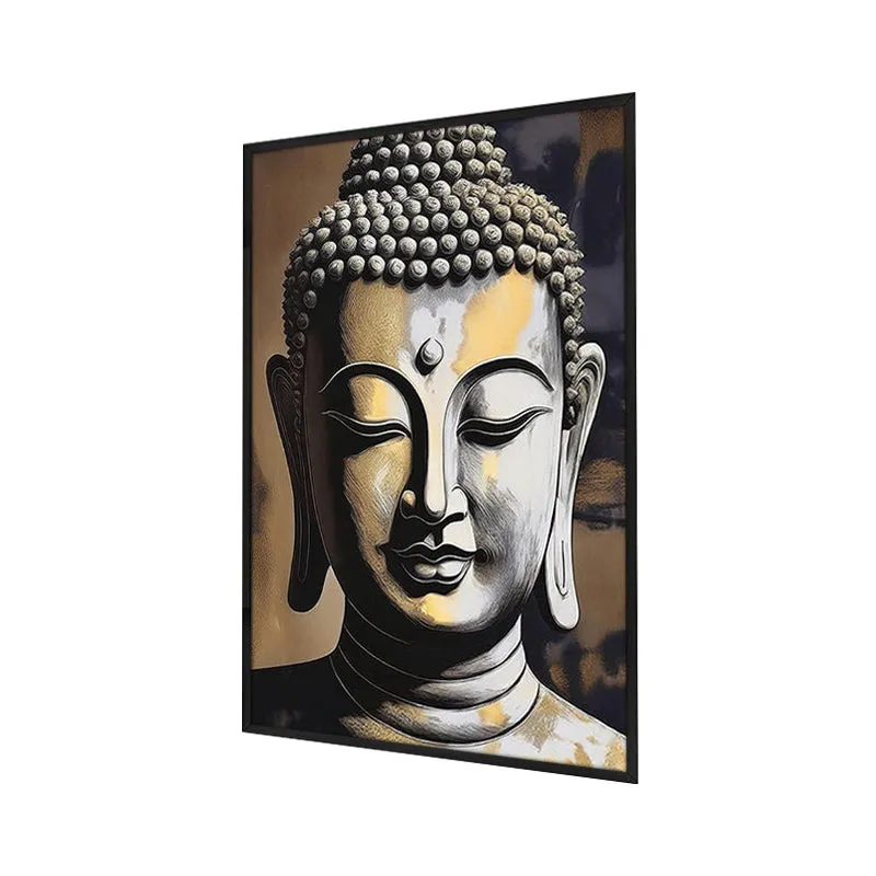 Radiant Calm Wall Painting With Frame media 3