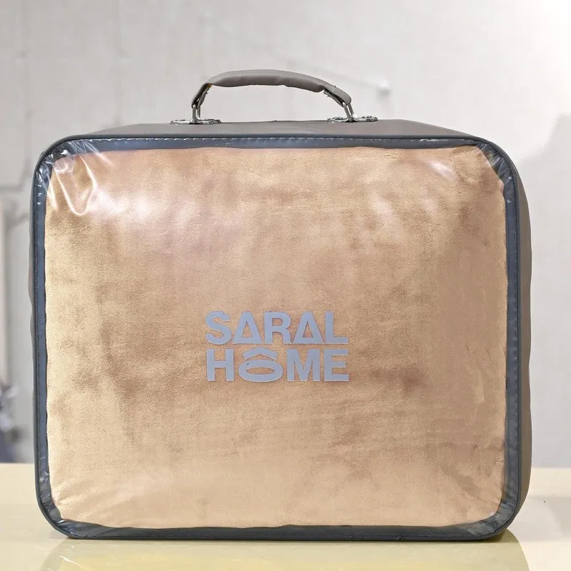 Sarva Polyester Solid Blanket - Beige media 6