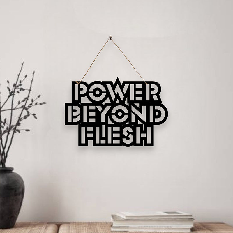 Power Beyond Flesh Mild Steel Wall Accent
