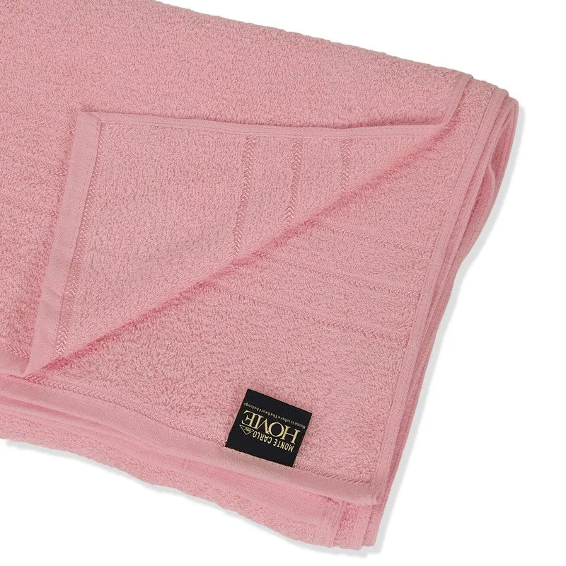 Monte Carlo Clean Wrap Pure Cotton Bath Towel - Baby Pink media 6