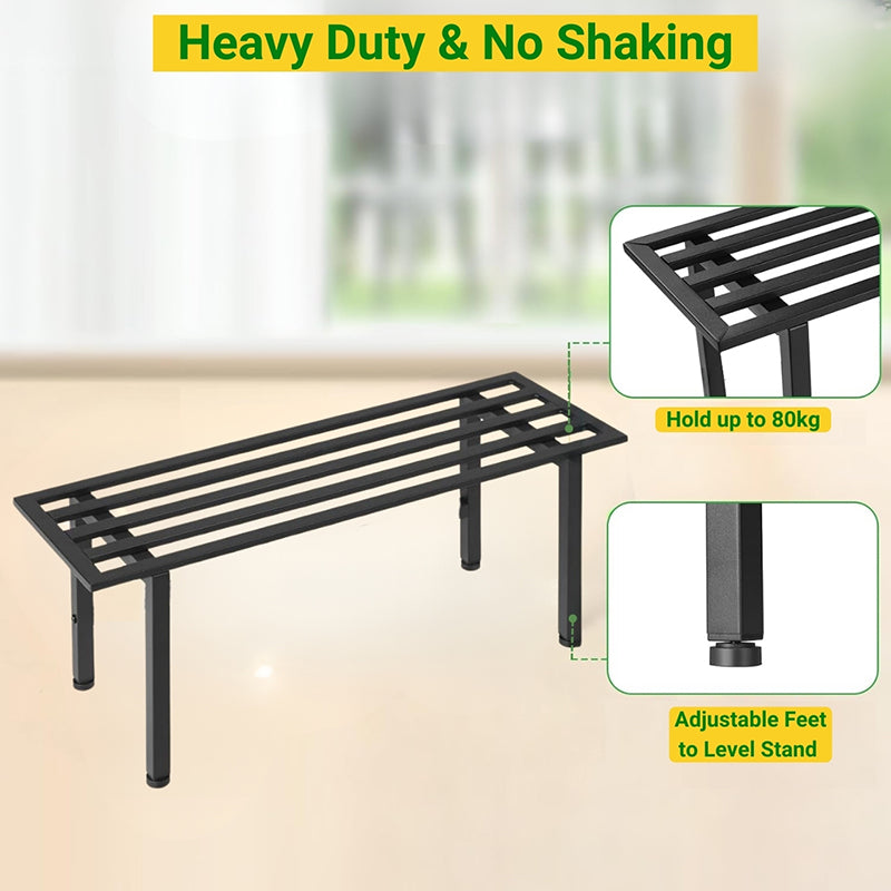 Planar Metal Planter (Black) - Set Of Two media 3