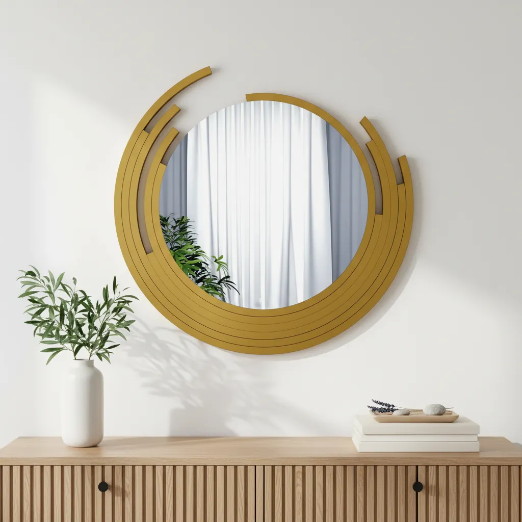 Aurum Drip Decorative Wall Mirror media 1