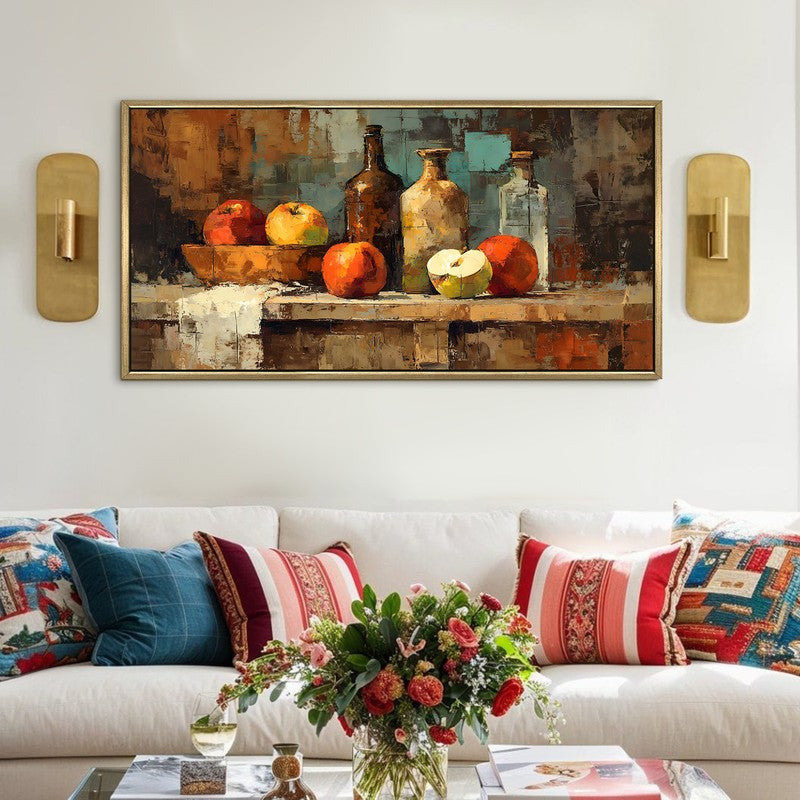 Autumn Harvest Canvas Wall Painting With Frame