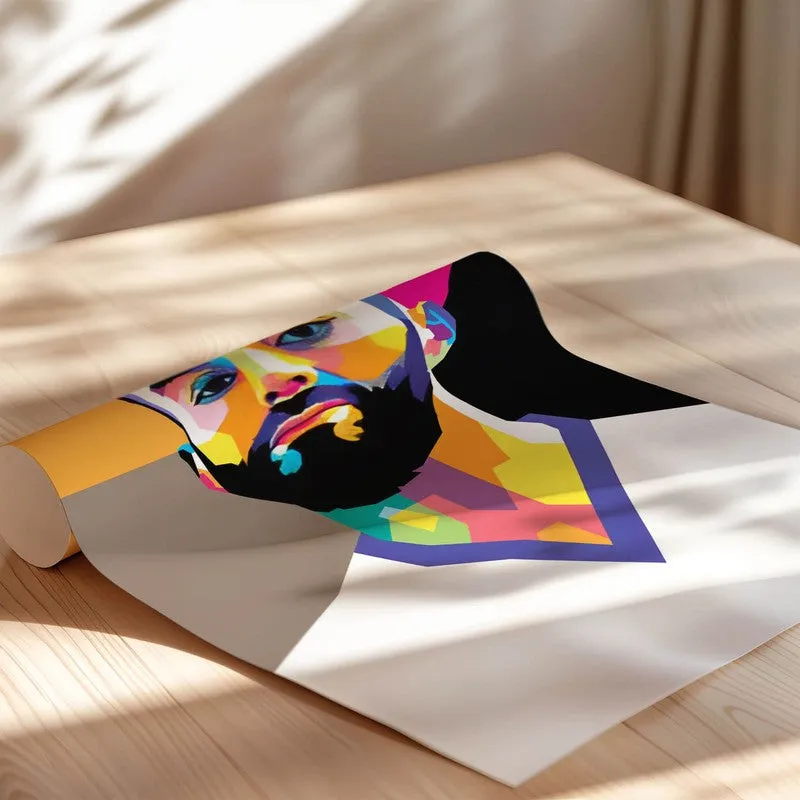 Vibrant Visage Wall Poster media 6