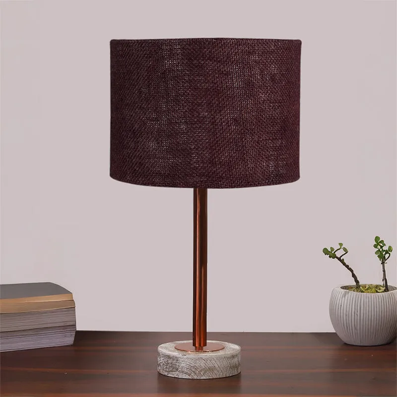 Sienna I Rodin Wooden Table Lamp - Brown,Copper,White media 3