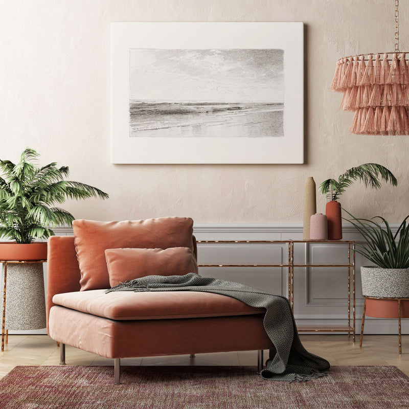 Monotone Waves Wood Wall Art