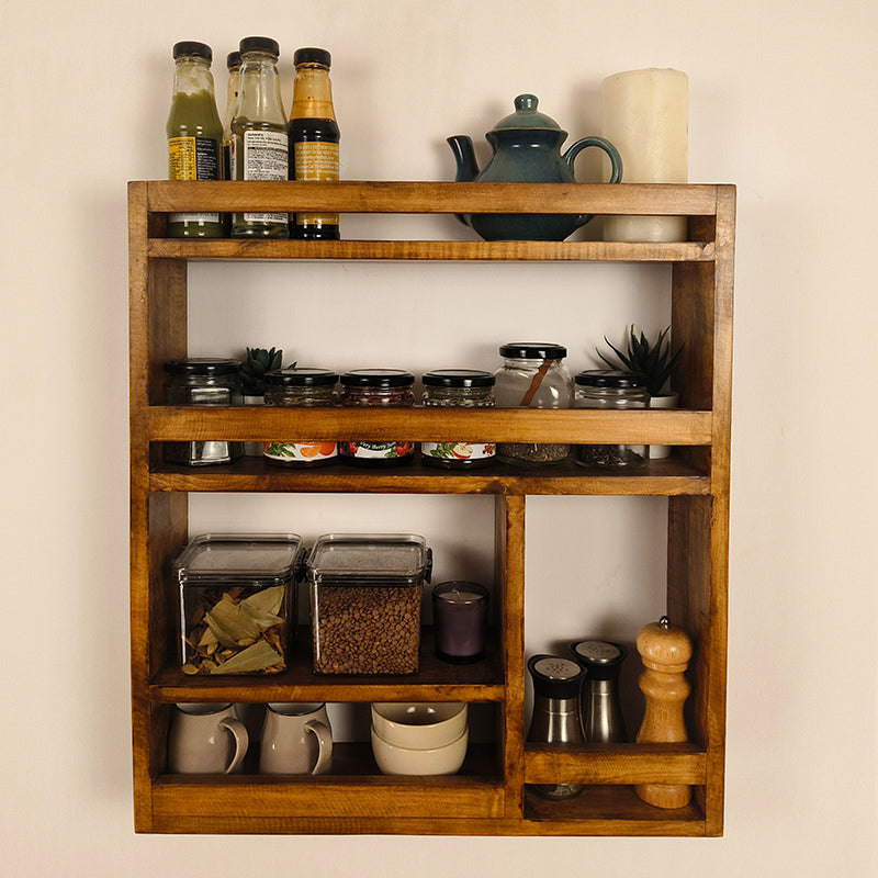 Tribeka Wooden Kitchen Storage Rack media 3