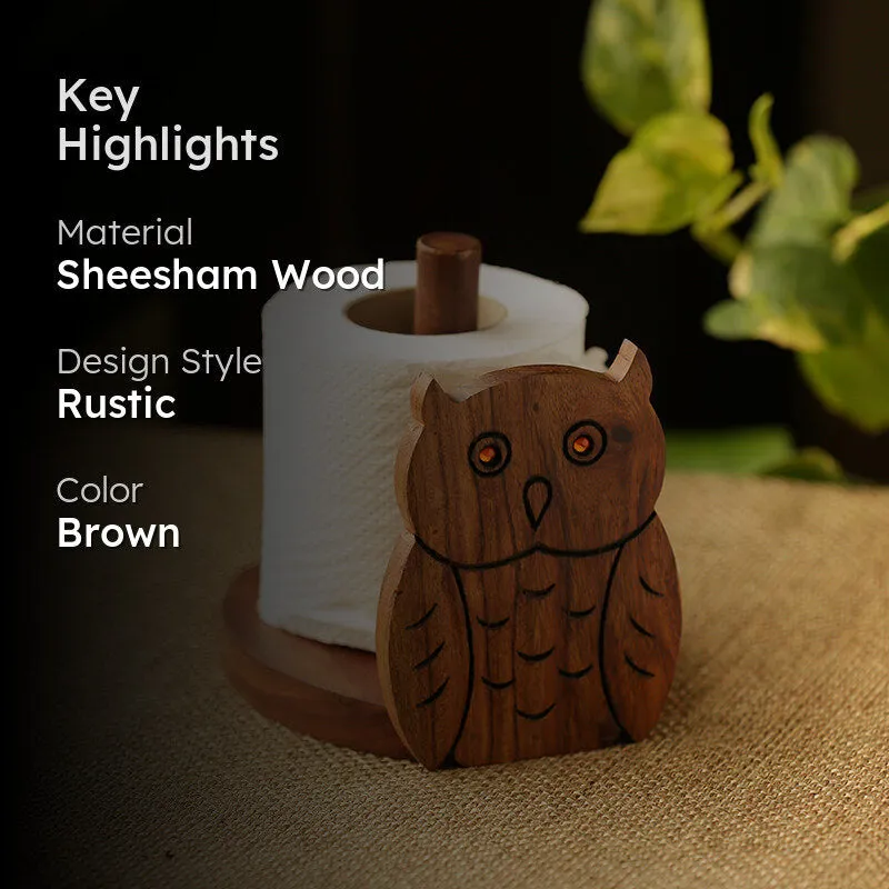 Krittika Sheesham Wood Tissue Holder media 2